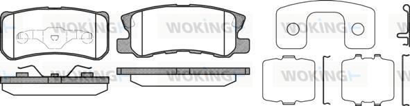 Woking P9033.12 - Bremžu uzliku kompl., Disku bremzes ps1.lv