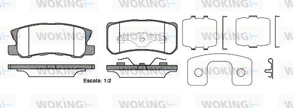 Woking P9033.22 - Bremžu uzliku kompl., Disku bremzes ps1.lv