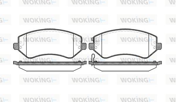 Woking P9073.02 - Bremžu uzliku kompl., Disku bremzes ps1.lv