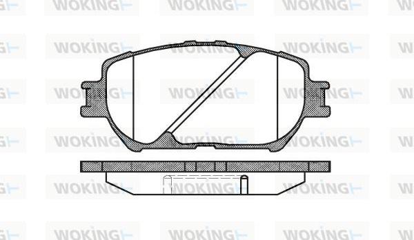 Woking P9843.00 - Bremžu uzliku kompl., Disku bremzes ps1.lv