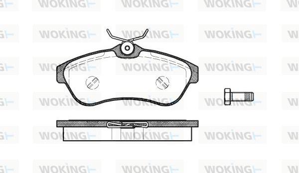 Woking P9803.00 - Bremžu uzliku kompl., Disku bremzes ps1.lv