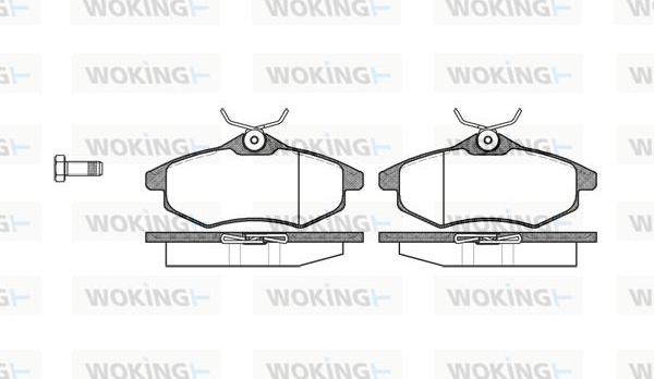 Woking P9813.00 - Bremžu uzliku kompl., Disku bremzes ps1.lv