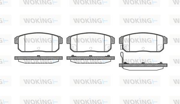 Woking P9833.11 - Bremžu uzliku kompl., Disku bremzes ps1.lv