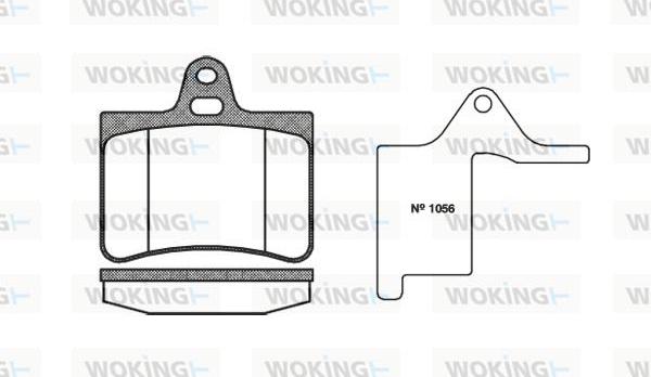 Woking P9303.00 - Bremžu uzliku kompl., Disku bremzes ps1.lv