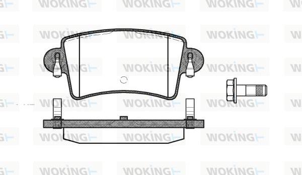 Woking P9333.00 - Bremžu uzliku kompl., Disku bremzes ps1.lv