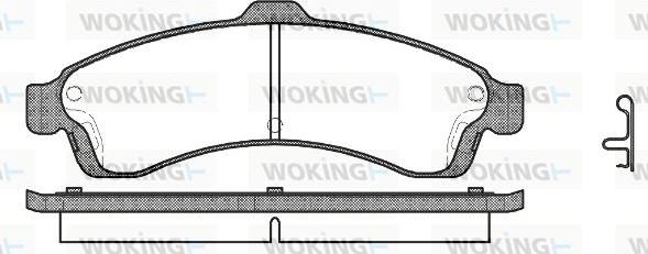 Woking P9373.02 - Bremžu uzliku kompl., Disku bremzes ps1.lv