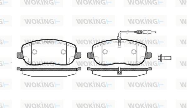 Woking P9793.12 - Bremžu uzliku kompl., Disku bremzes ps1.lv