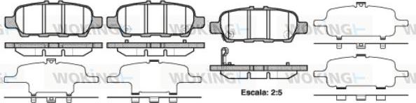 Woking P9763.41 - Bremžu uzliku kompl., Disku bremzes ps1.lv