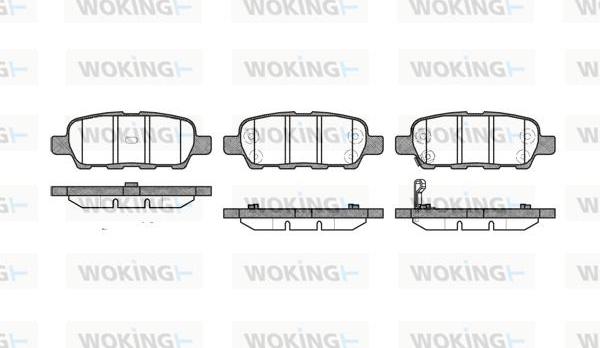 Woking P9763.01 - Bremžu uzliku kompl., Disku bremzes ps1.lv