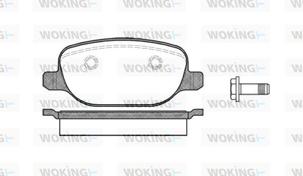 Woking P9783.00 - Bremžu uzliku kompl., Disku bremzes ps1.lv