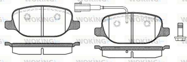 Woking P9783.02 - Bremžu uzliku kompl., Disku bremzes ps1.lv