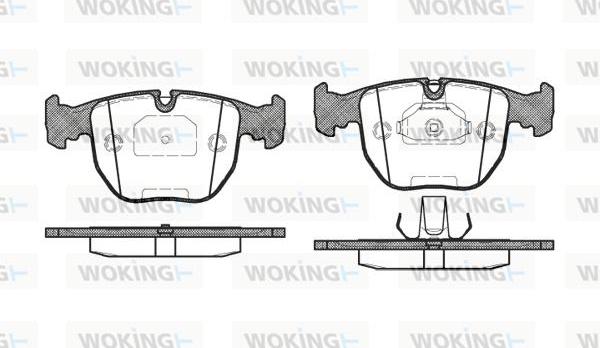 Woking P4963.00 - Bremžu uzliku kompl., Disku bremzes ps1.lv