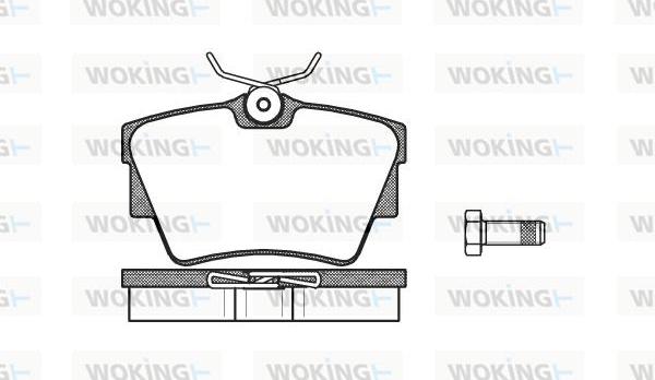 Woking P4913.30 - Bremžu uzliku kompl., Disku bremzes ps1.lv