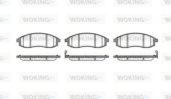 Woking P4983.12 - Bremžu uzliku kompl., Disku bremzes ps1.lv