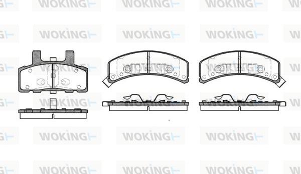 Woking P4523.32 - Bremžu uzliku kompl., Disku bremzes ps1.lv