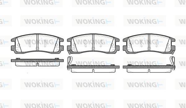 Woking P4663.22 - Bremžu uzliku kompl., Disku bremzes ps1.lv