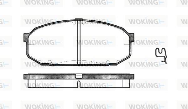 Woking P4043.02 - Bremžu uzliku kompl., Disku bremzes ps1.lv