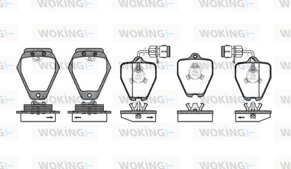 Woking P4083.02 - Bremžu uzliku kompl., Disku bremzes ps1.lv