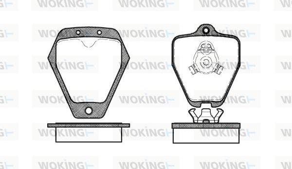 Woking P4083.10 - Bremžu uzliku kompl., Disku bremzes ps1.lv