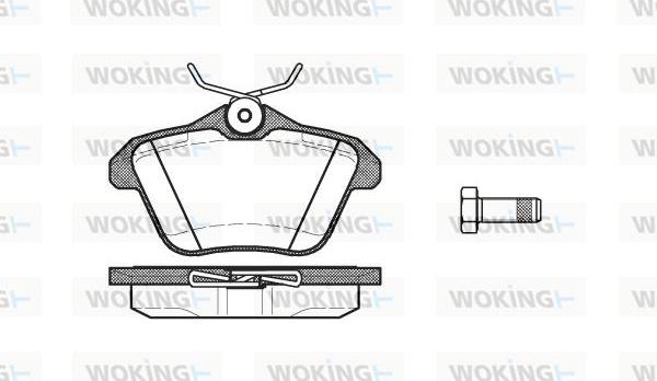 Woking P4813.10 - Bremžu uzliku kompl., Disku bremzes ps1.lv