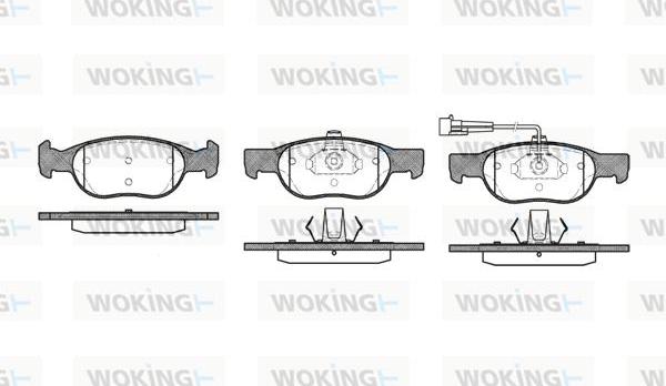 Woking P4883.11 - Bremžu uzliku kompl., Disku bremzes ps1.lv