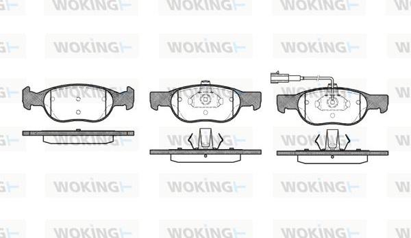 Woking P4883.31 - Bremžu uzliku kompl., Disku bremzes ps1.lv