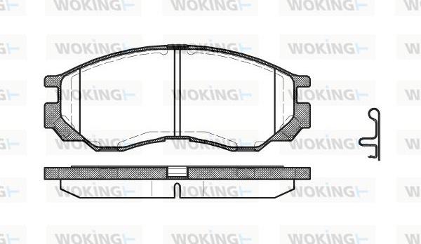 Woking P4833.00 - Bremžu uzliku kompl., Disku bremzes ps1.lv