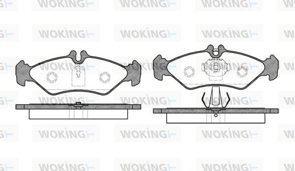 Woking P4793.00 - Bremžu uzliku kompl., Disku bremzes ps1.lv