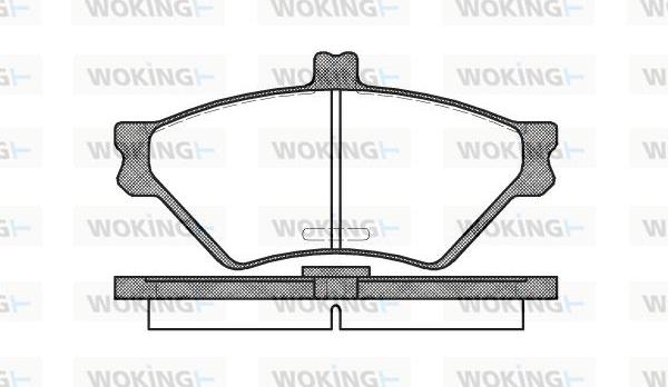 Woking P4743.00 - Bremžu uzliku kompl., Disku bremzes ps1.lv