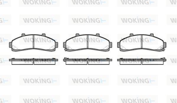 Woking P4713.02 - Bremžu uzliku kompl., Disku bremzes ps1.lv