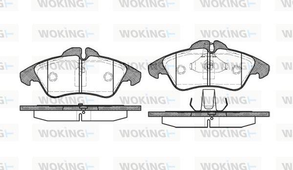 Woking P4783.00 - Bremžu uzliku kompl., Disku bremzes ps1.lv