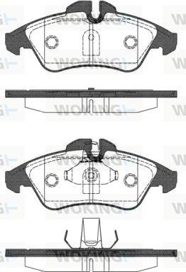 Woking P4783.10 - Bremžu uzliku kompl., Disku bremzes ps1.lv