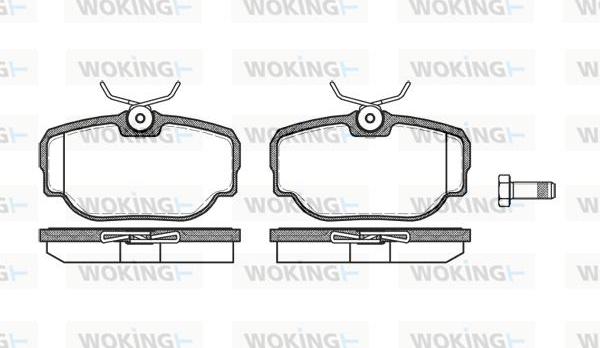 Woking P4773.00 - Bremžu uzliku kompl., Disku bremzes ps1.lv