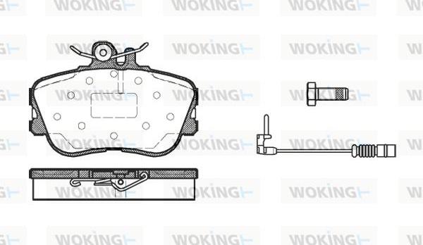 Woking P5453.02 - Bremžu uzliku kompl., Disku bremzes ps1.lv