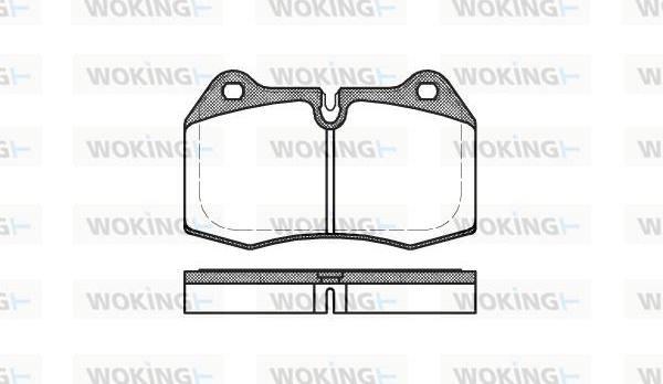 Woking P5413.00 - Bremžu uzliku kompl., Disku bremzes ps1.lv