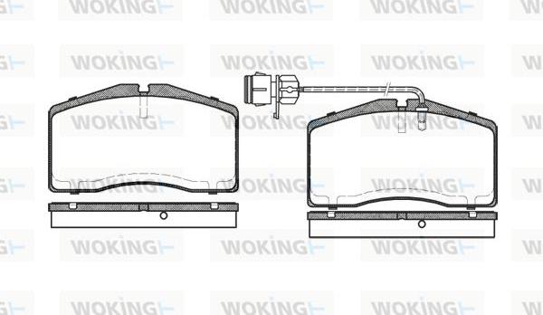 Woking P5483.12 - Bremžu uzliku kompl., Disku bremzes ps1.lv