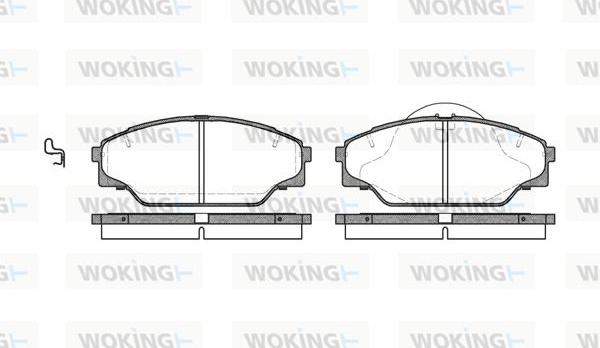 Woking P5423.04 - Bremžu uzliku kompl., Disku bremzes ps1.lv