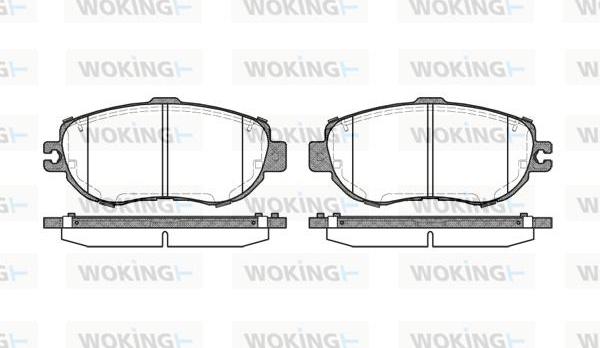 Woking P5563.00 - Bremžu uzliku kompl., Disku bremzes ps1.lv