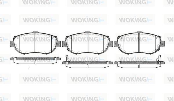 Woking P5563.02 - Bremžu uzliku kompl., Disku bremzes ps1.lv