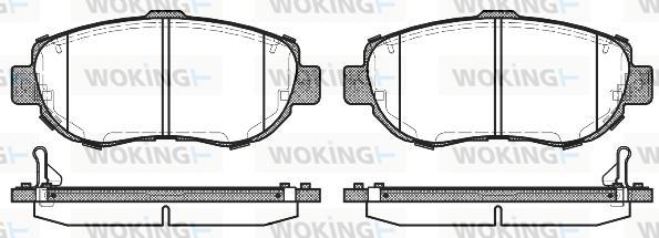 Woking P5563.14 - Bremžu uzliku kompl., Disku bremzes ps1.lv