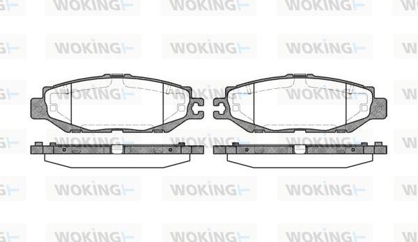 Woking P5573.00 - Bremžu uzliku kompl., Disku bremzes ps1.lv