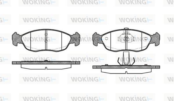 Woking P5613.10 - Bremžu uzliku kompl., Disku bremzes ps1.lv