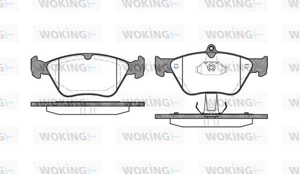 Woking P5683.00 - Bremžu uzliku kompl., Disku bremzes ps1.lv