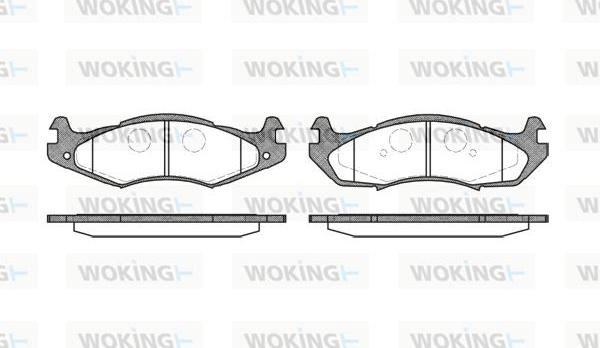 Woking P5633.00 - Bremžu uzliku kompl., Disku bremzes ps1.lv