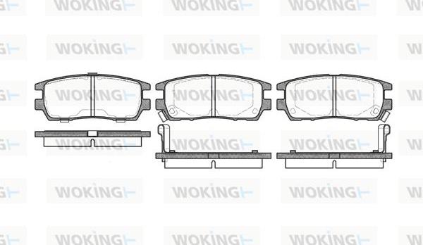 Woking P5053.02 - Bremžu uzliku kompl., Disku bremzes ps1.lv