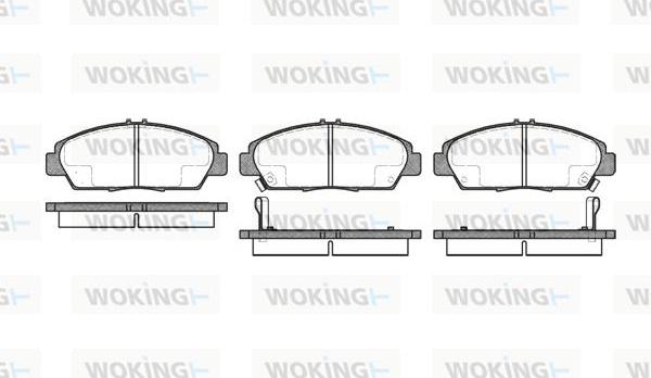 Woking P5063.02 - Bremžu uzliku kompl., Disku bremzes ps1.lv