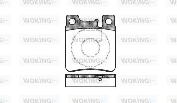 Woking P5073.00 - Bremžu uzliku kompl., Disku bremzes ps1.lv