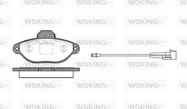 Woking P5143.01 - Bremžu uzliku kompl., Disku bremzes ps1.lv