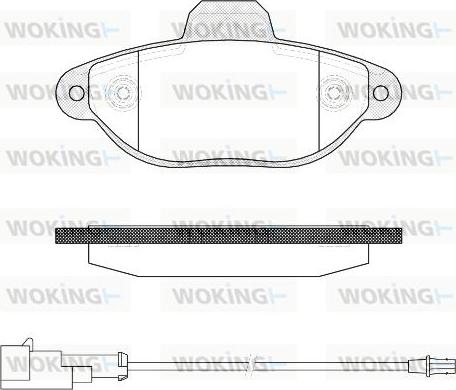 Woking P5143.22 - Bremžu uzliku kompl., Disku bremzes ps1.lv