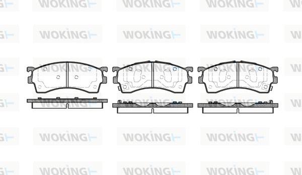 Woking P5153.12 - Bremžu uzliku kompl., Disku bremzes ps1.lv